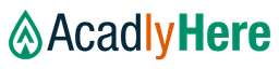 Acadly Here logo