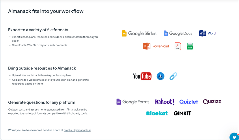 Almanack screenshot 2