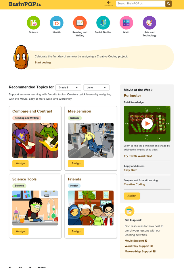 BrainPOP Science Review: Does Not Meet Learning Standard | The Learning ...