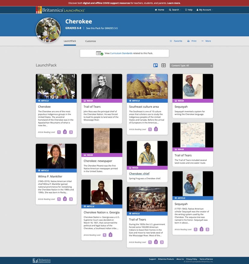Britannica LaunchPacks screenshot 1