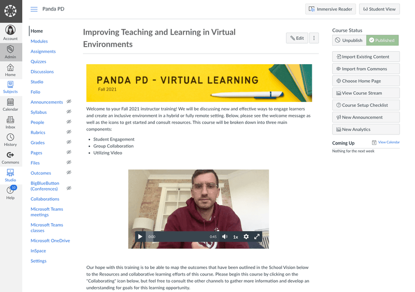 Canvas LMS screenshot 3