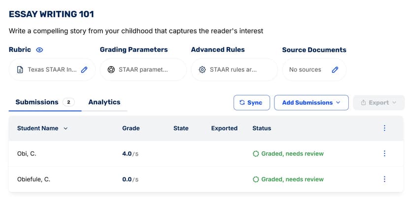CoGrader AI Grading screenshot 3