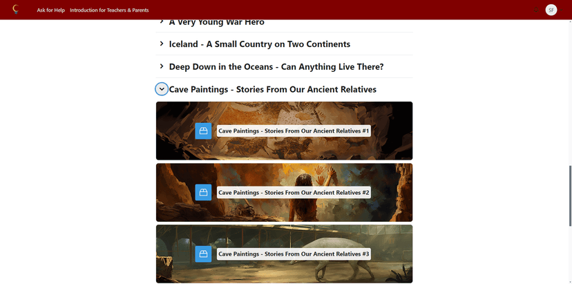 Connections: Literature screenshot 1