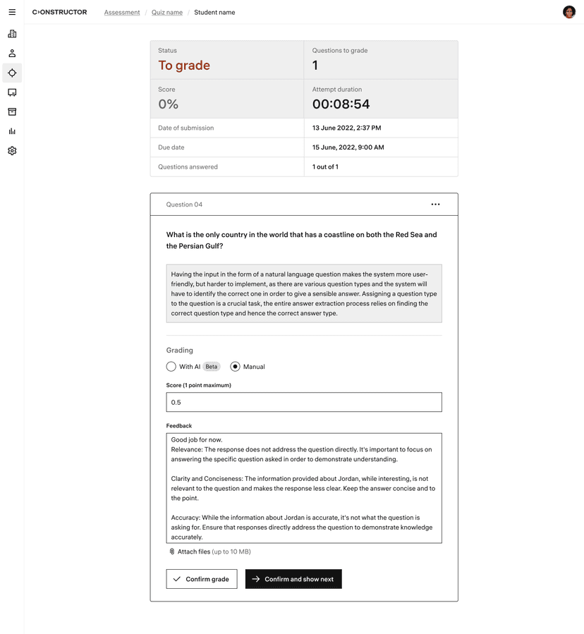 Constructor Assess screenshot 3