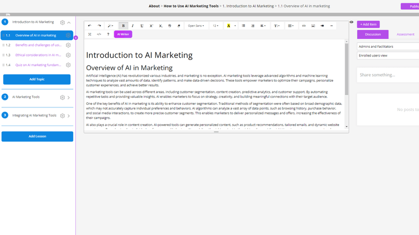Coursebox screenshot 1