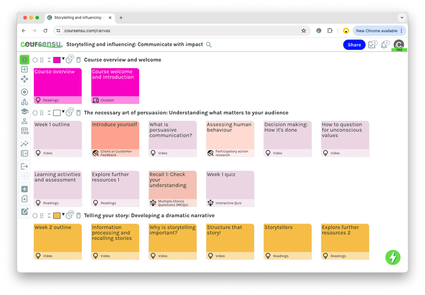 Coursensu screenshot 1