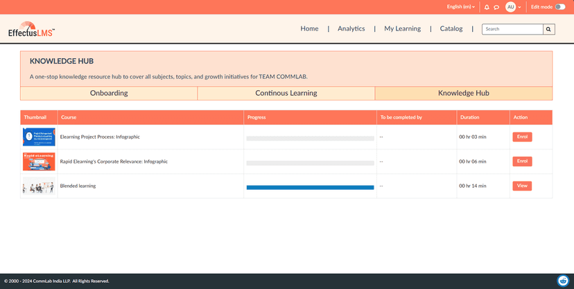 EffectusLMS screenshot 3
