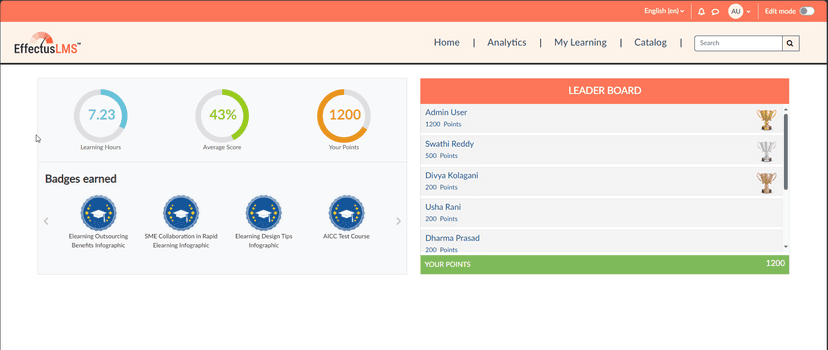 EffectusLMS screenshot 1