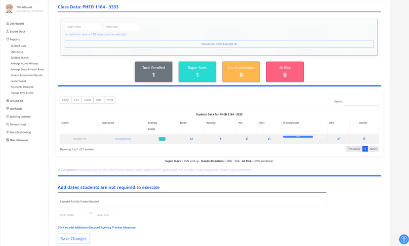 eFit Software screenshot 3