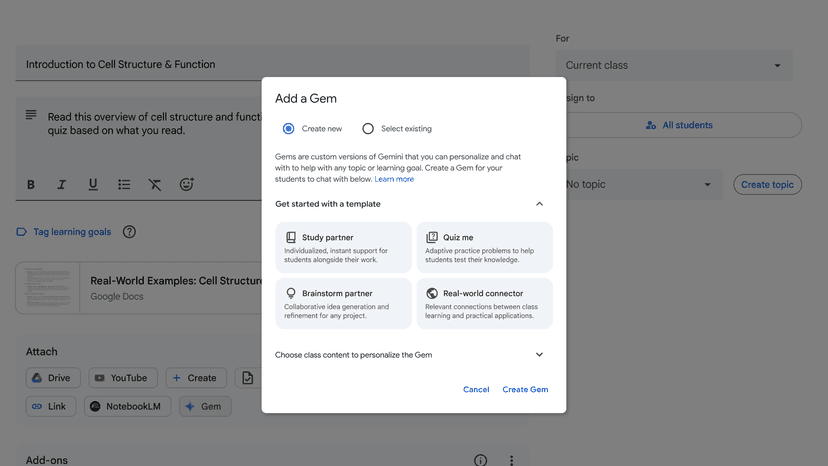 Google Classroom screenshot 4