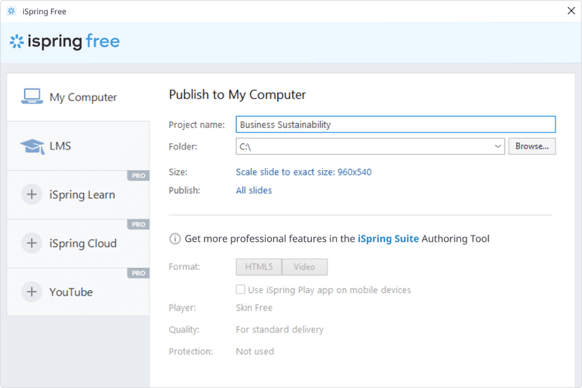 iSpring Free screenshot 2