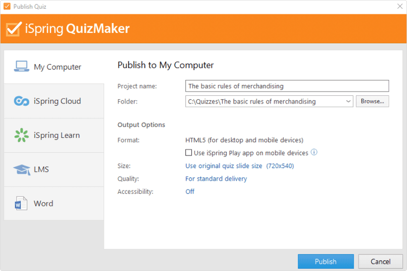 iSpring QuizMaker screenshot 2