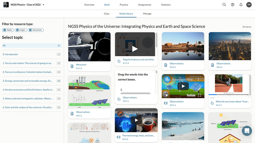 Kognity screenshot 2