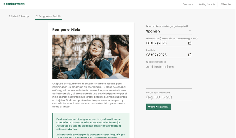 LearningWrite screenshot 1