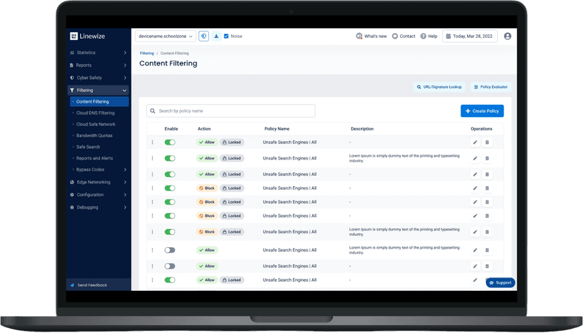 Linewize Filter screenshot 3