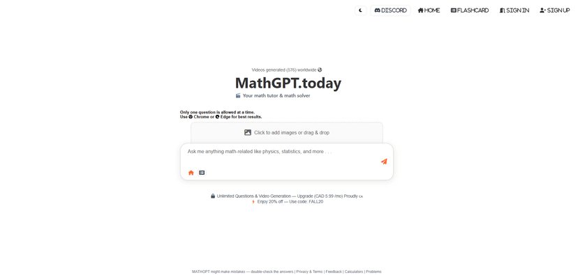 MathGPT screenshot 1