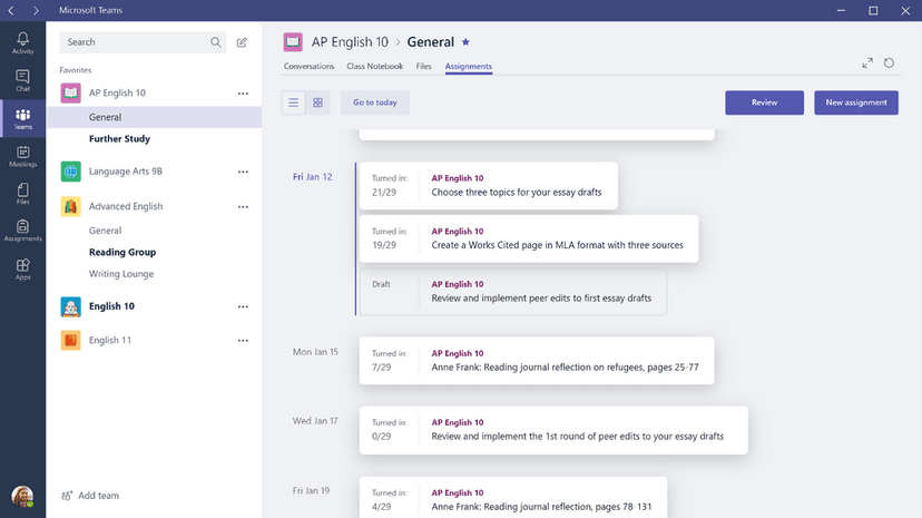 Microsoft Teams for Education screenshot 2