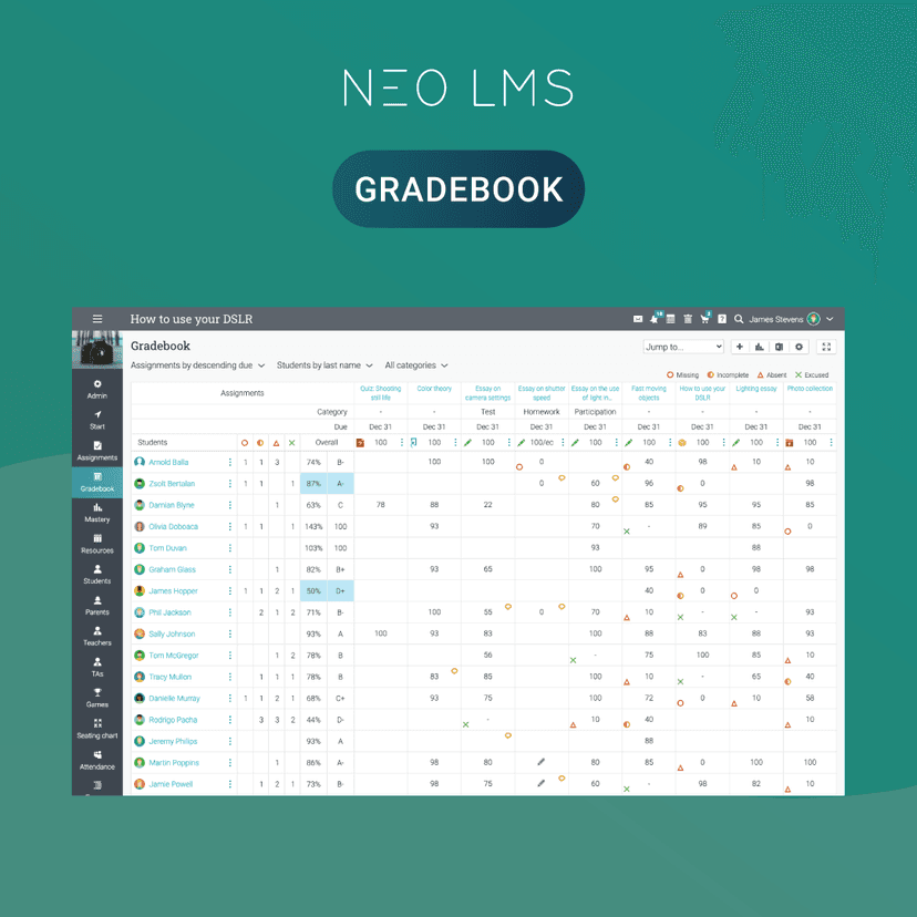 NEO LMS screenshot 1