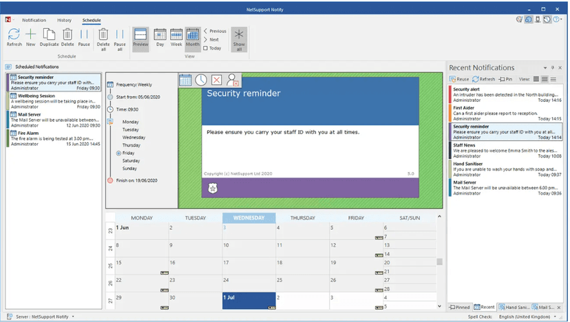 NetSupport Notify screenshot 1