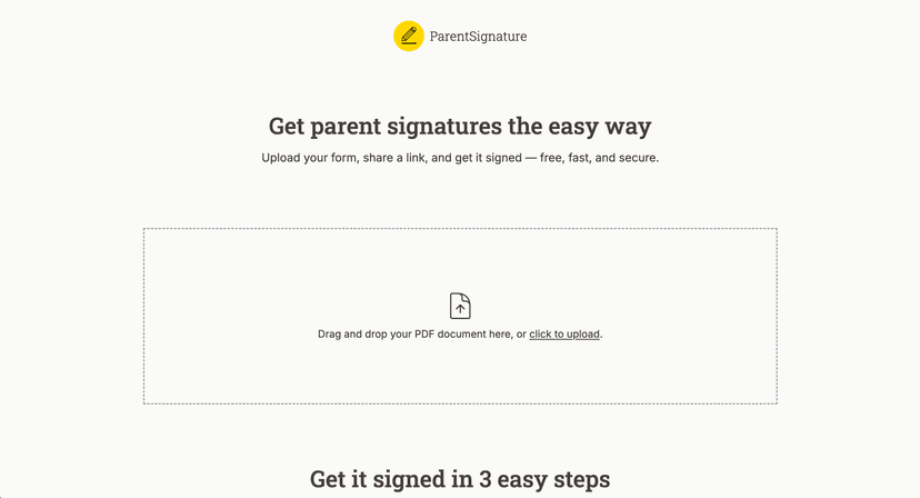 ParentSignature screenshot 3