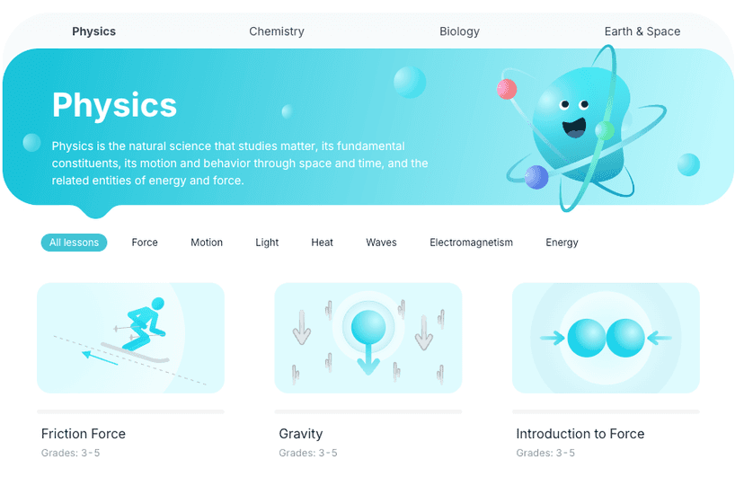 SciQuiry screenshot 2