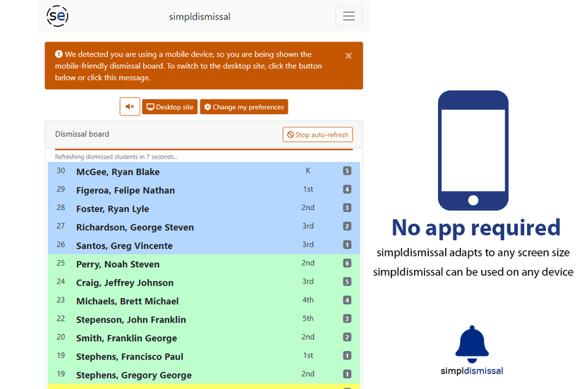 simpldismissal screenshot 1