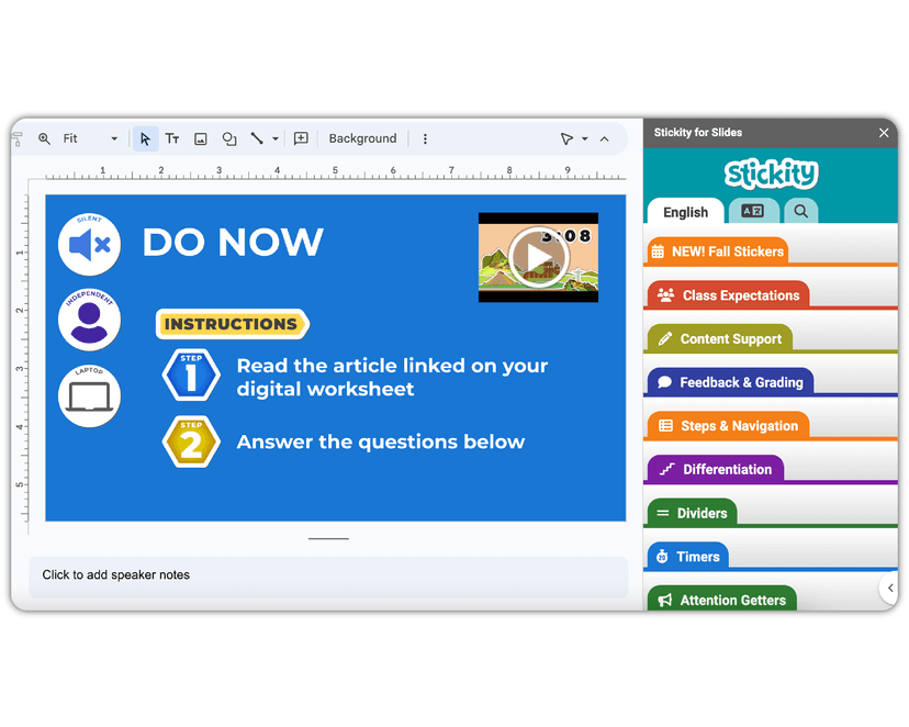 Stickity Add-on screenshot 3