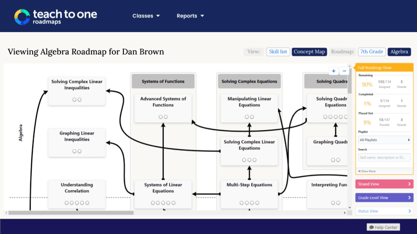 Teach to One Roadmaps screenshot 3