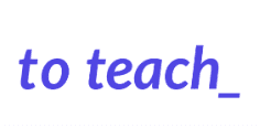To teach logo