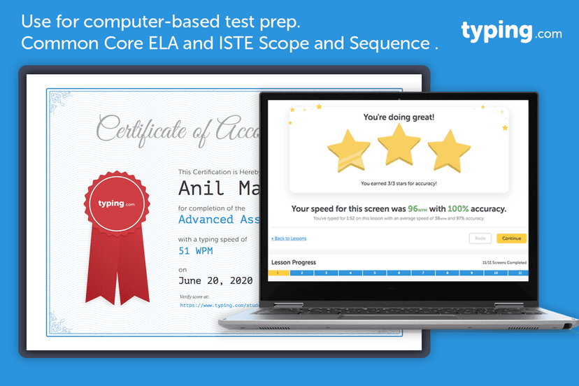 TypingClub screenshot 1