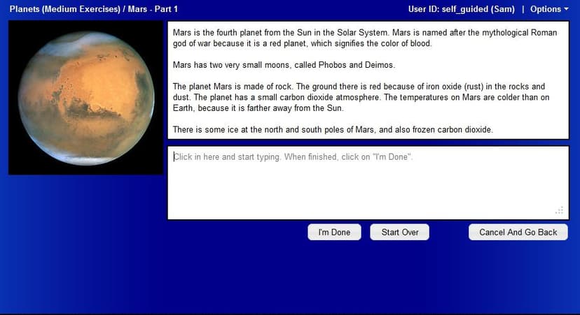 Typing Training screenshot 1