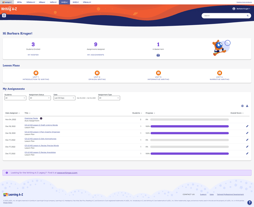 Writing Legends screenshot 1