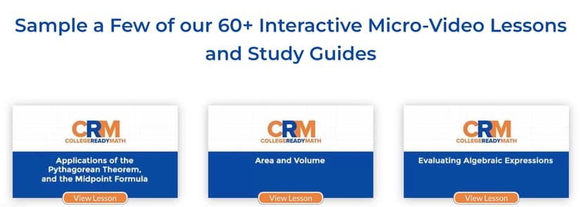 CollegeReadyMath - Algebra I Intervention screenshot 1
