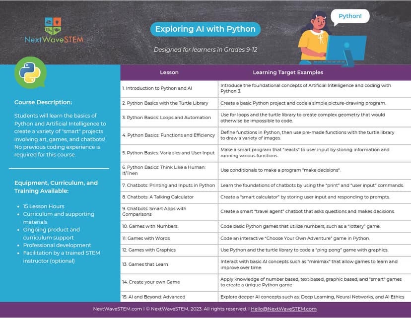 NextWave STEM: Artificial Intelligence Literacy screenshot 1