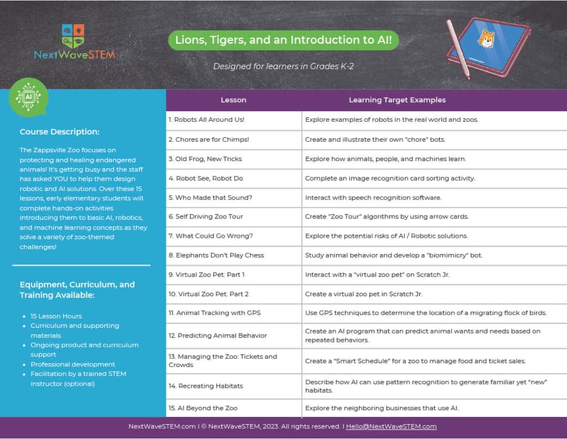 NextWave STEM: Artificial Intelligence Literacy screenshot 2