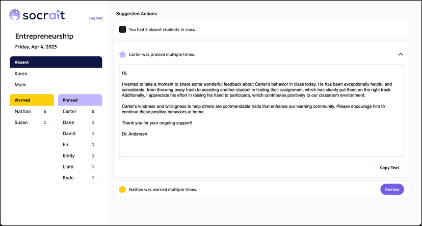 Socrait AI-Powered Class Assistant screenshot 2