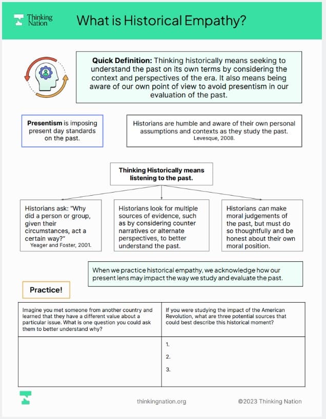 Thinking Nation AP Aligned US History Curriculum screenshot 3